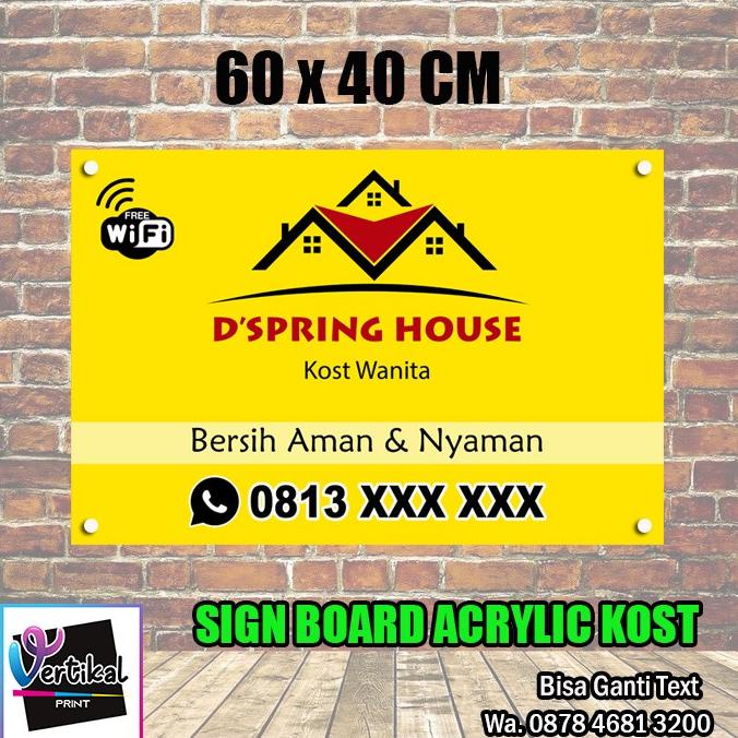 Jual Stiker Signboard Acrylic Akrilik Mm Terima Kost X Cm Shopee Indonesia