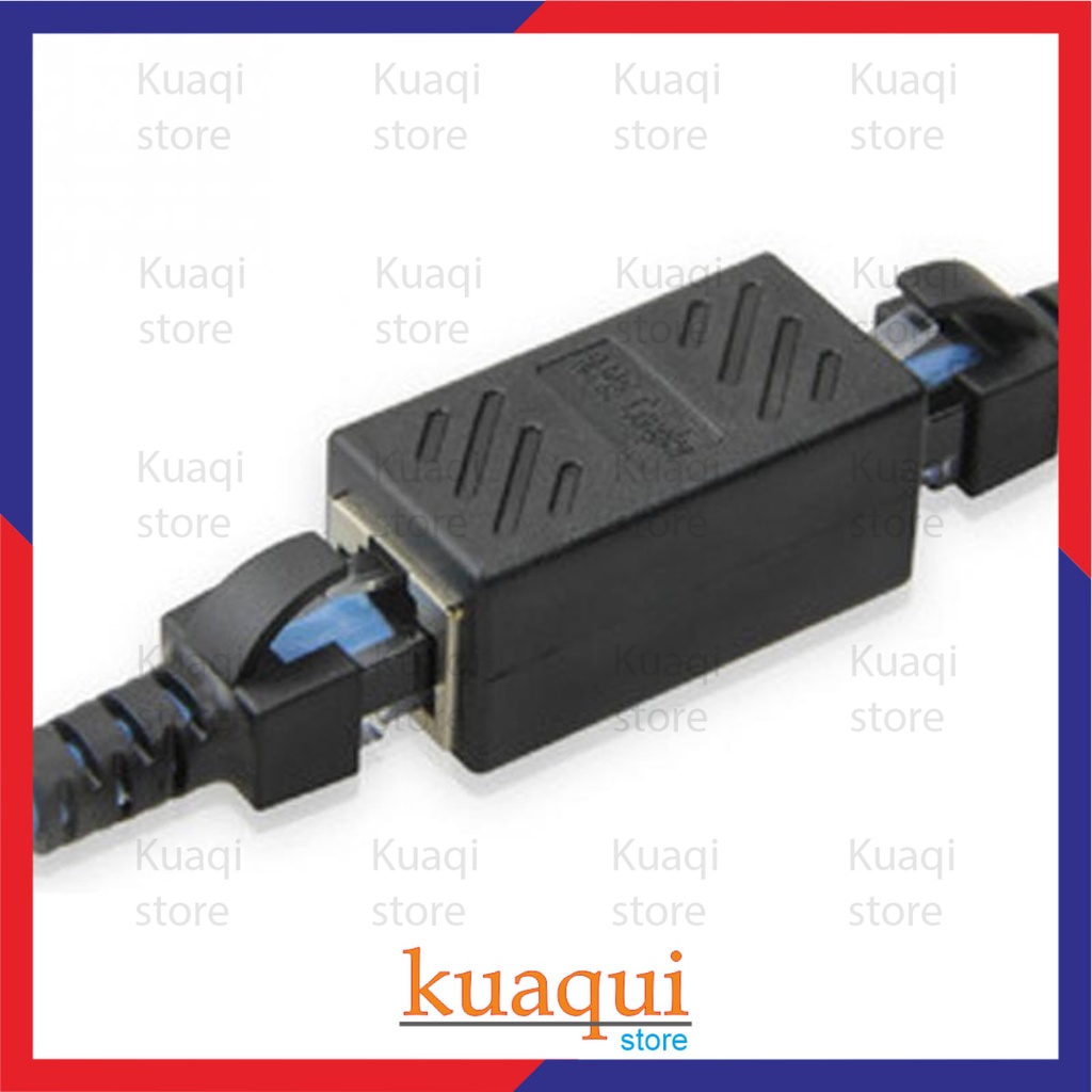 Jual Adapter Connector RJ45 Female to Female Cat6 Network LAN Extension ...