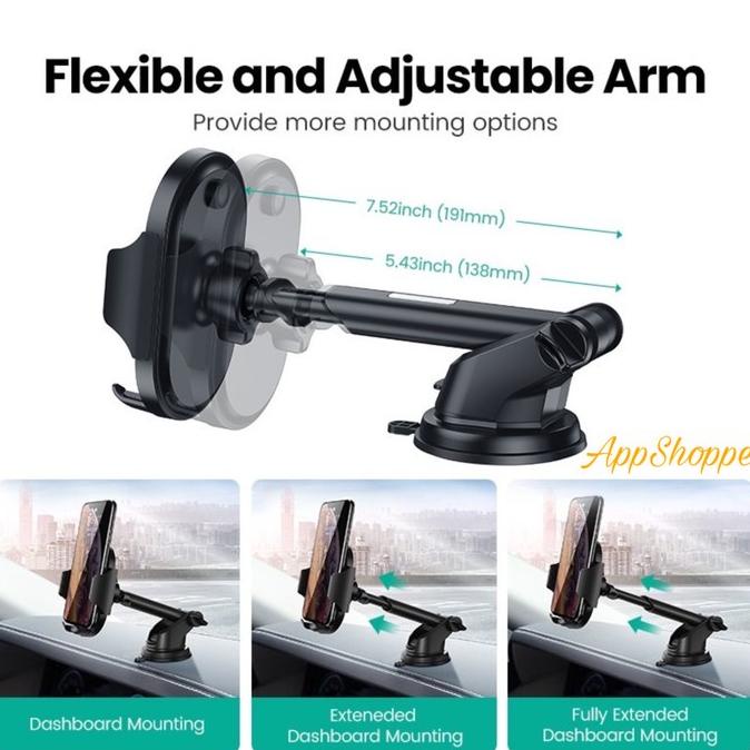 Jual UGREEN Holder mobil Dashboard Windshield Glass Mount Suction ...