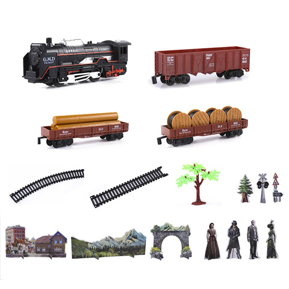 Jual Kit Mainan Lokomotif Anak-anak, Mesin Diecast Model Retro Uap Kit ...