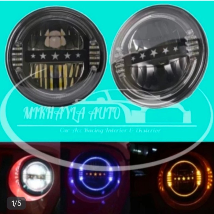 Jual Ready Head Lamp Led Daymaker 7 Inch Aeslux Jeep Jimny Hardtop ...