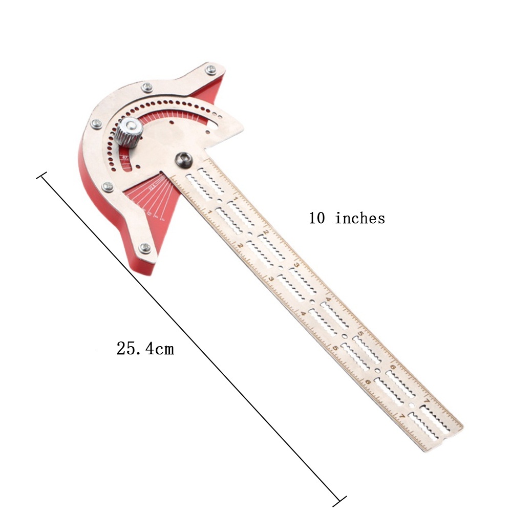 Jual Multifungsi Adjustable Penggaris Siku Busur Siku Tukang Inch