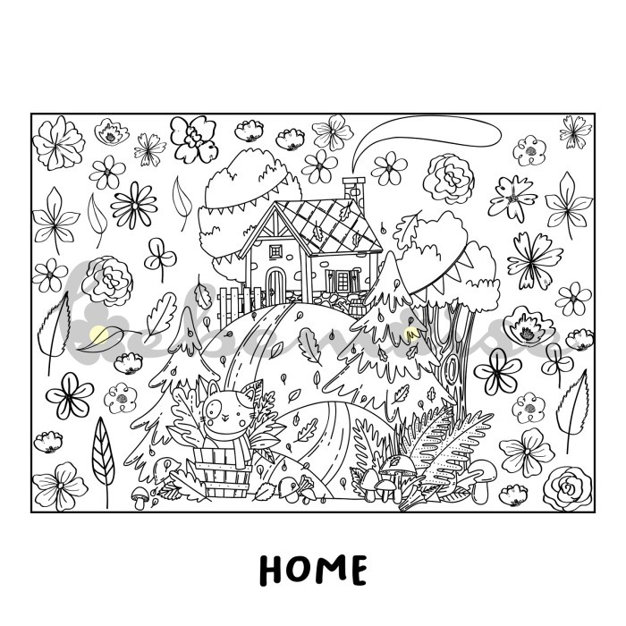 Jual Bebemoise Poster Kertas Mewarnai Besar Giant Coloring Sheet A Shopee Indonesia