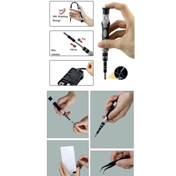 Jual Obeng Set 115 in 1 Multifungsi Obeng serbaguna, Obeng Reparasi ...