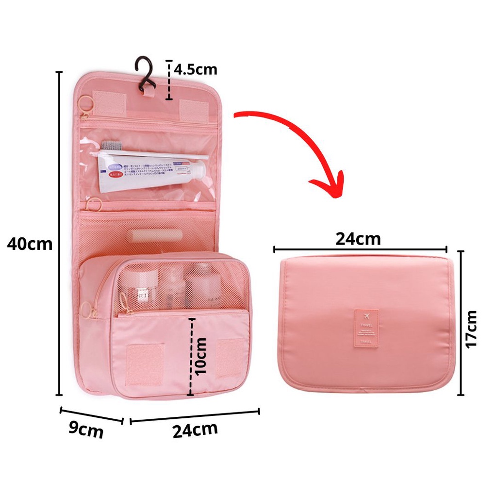 Jual HC Travel Bag Storage Make Up Tas Penyimpanan Kosmetik ...