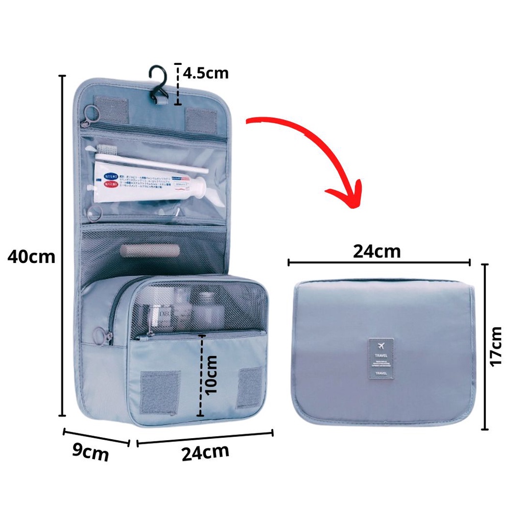 Jual HC Travel Bag Storage Make Up Tas Penyimpanan Kosmetik ...