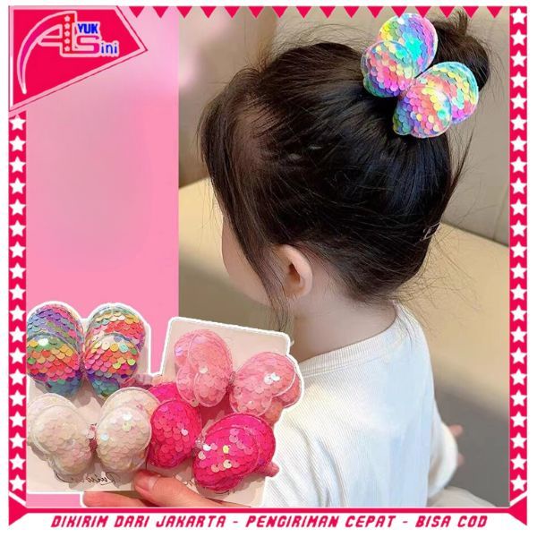 Jual AS Ikat Rambut Anak Perempuan Bentuk Kupu-Kupu Kunciran Rambut ...