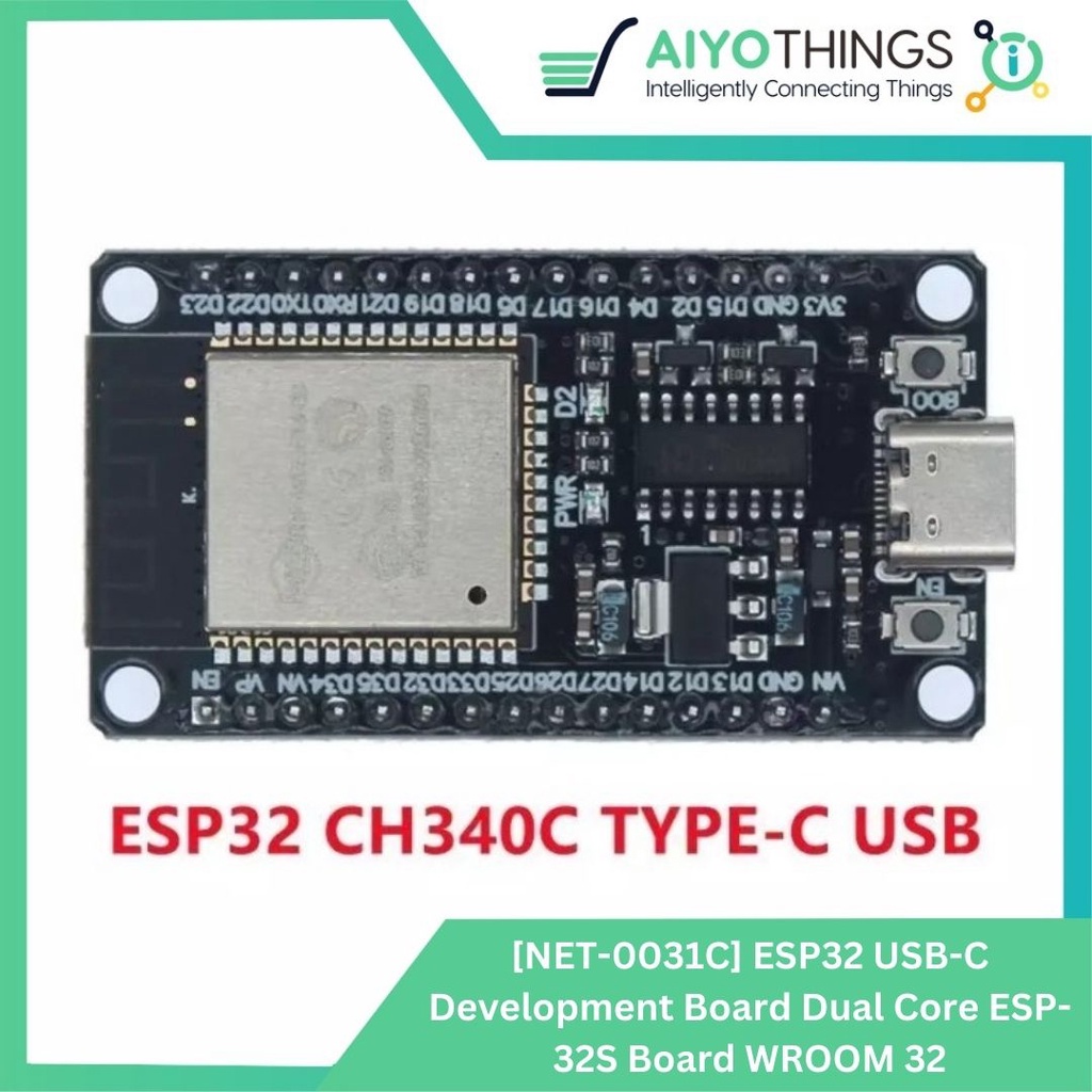 Jual ESP32 Tipe C Development Board Dual Core ESP-32S Board WROOM 32 ...