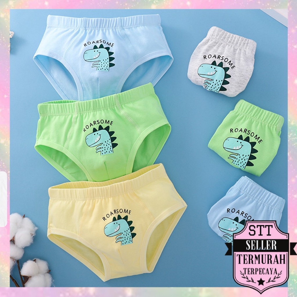 Jual STT Celana Dalam Anak Laki Laki 6878 Sempak Anak Motif Dino Celana ...