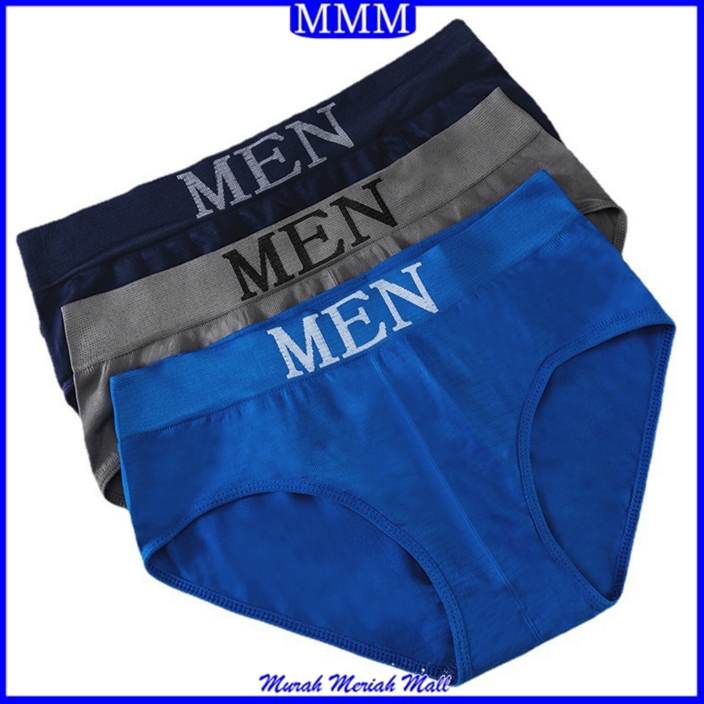 Jual MMM Celana Dalam Pria Briefs Polos Underwear Man 6877 Sempak Pria ...