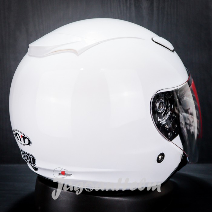 Jual Kyt Helm Dj Maxi Solid White Djmaxi Double Visor | Shopee Indonesia