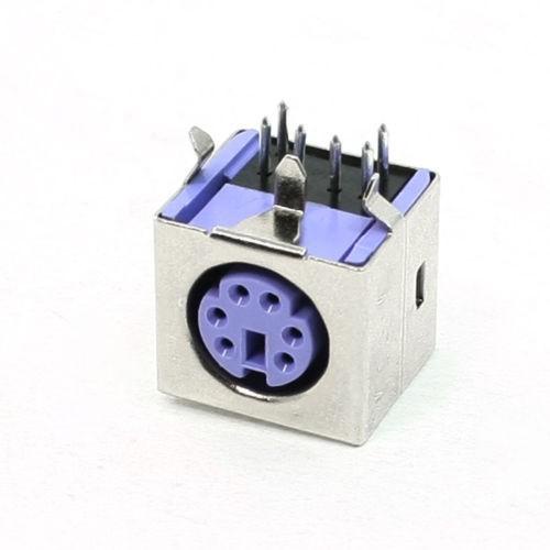 Jual PS/2 PS2 Socket DIN Built-in Connector 6P Mounting Clutch Solder ...