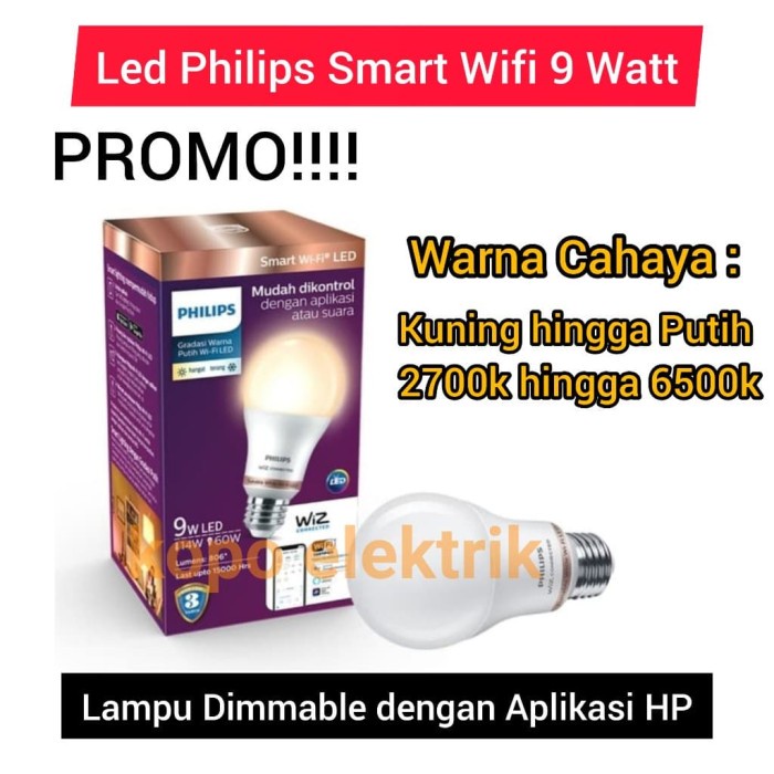 Jual Lampu Led Wifi Philips W Original Putih Lampu Smart Wifi Tunable Shopee Indonesia