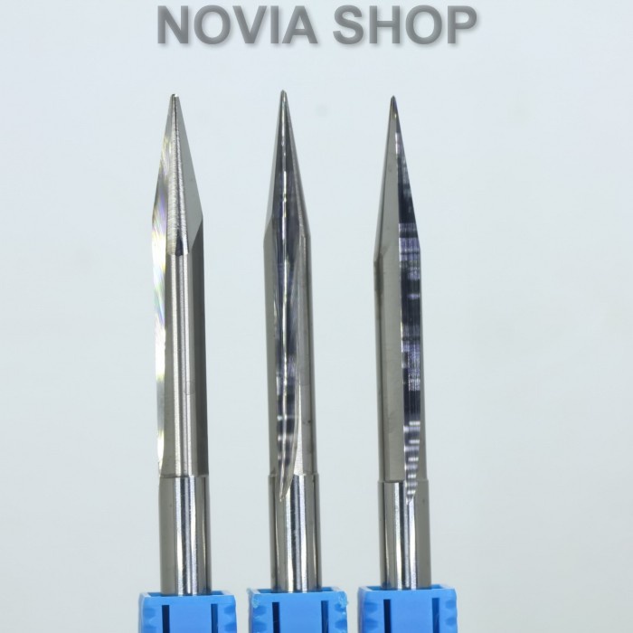Jual cusss order] Mata Router CNC Ukir Engraving V Bit 2F MDF Kayu ...