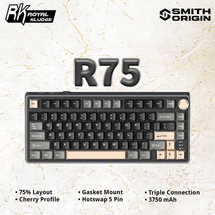 Jual Royal Kludge RK R75 Wireless Mechanical Keyboard | Shopee Indonesia
