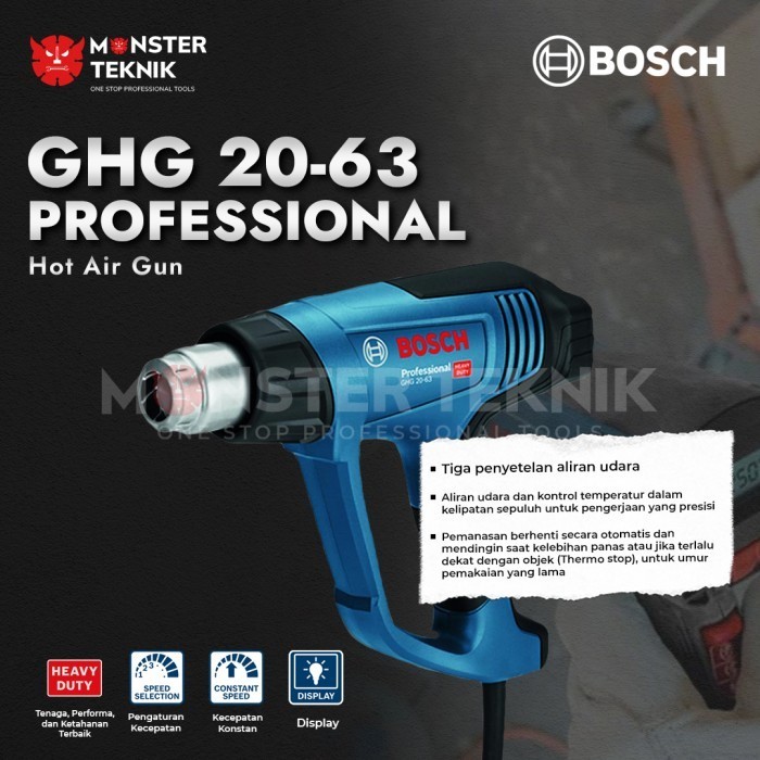 Jual Mesin Blower Panas Ori Bosch GHG 2063 Heat Hot Air Gun GHG2063