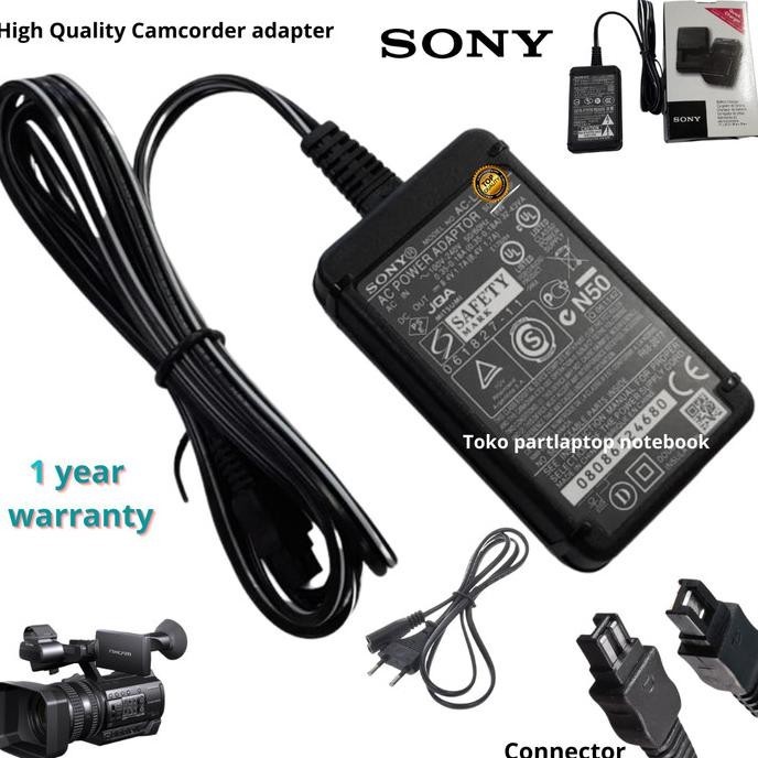 AC Adapter Power Supply For Sony HXR-NX5R, HXR-NX100, HXR-NX200 NXCAM Camcorders