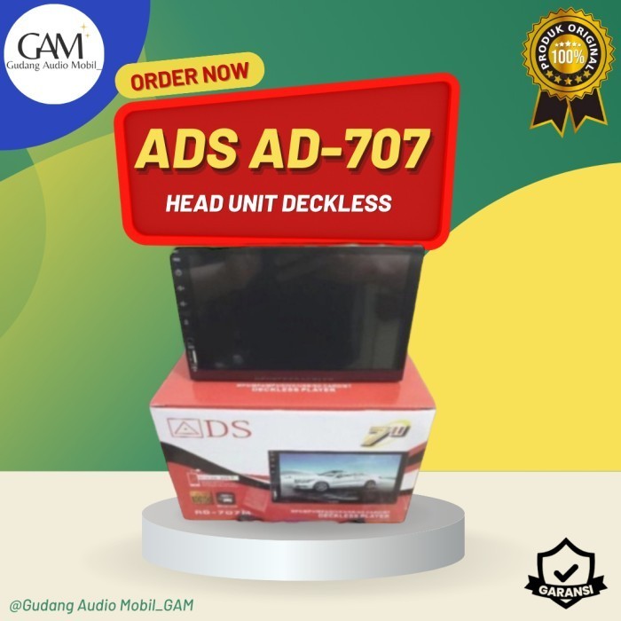 Jual [Original] Head Unit Deckless 7 Inch Mp5 Ads Ad-707 Terbatas ...