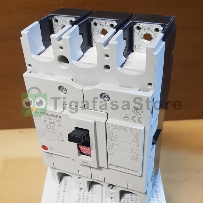 Jual [Baru] Nf-250-Cv 250A Breaker Mccb Nfb Mitsubishi Nf250-Cv 3P 3 ...