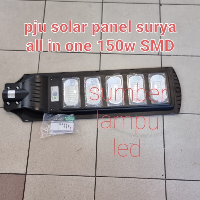 Jual Baru Pju Solar Panel 150W 150 Watt Jalan Led Tenaga Surya 150Watt ...