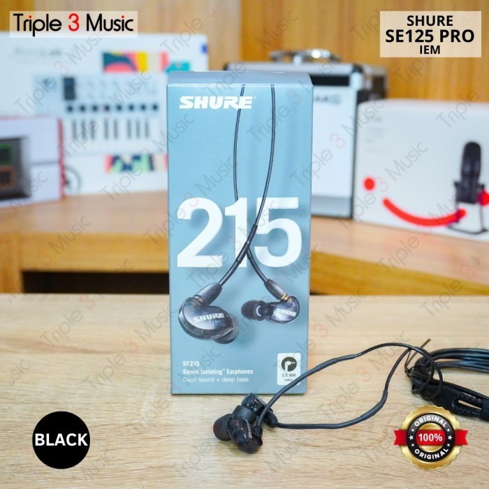 Jual Shure Se215 Pro Black Iem Panggung In Ear Monitor Original Shopee Indonesia 8249