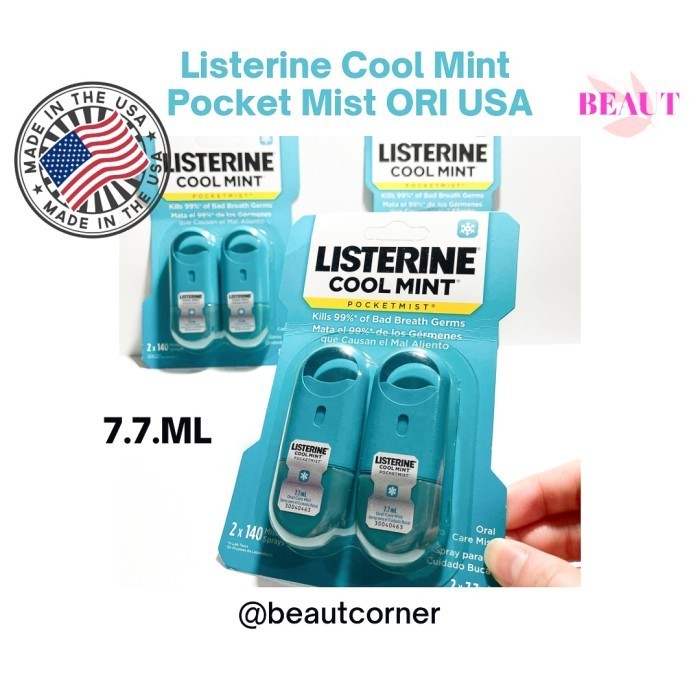 Jual Listerine Cool Mint Pocket Mist ORIGINAL USA -ls01 | Shopee Indonesia