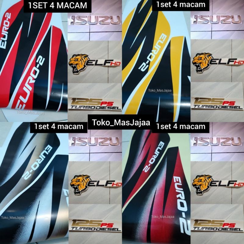 Jual stiker sticker emblem logo isuzu elfhd 125 ps nhr 55 nkr 71 ...