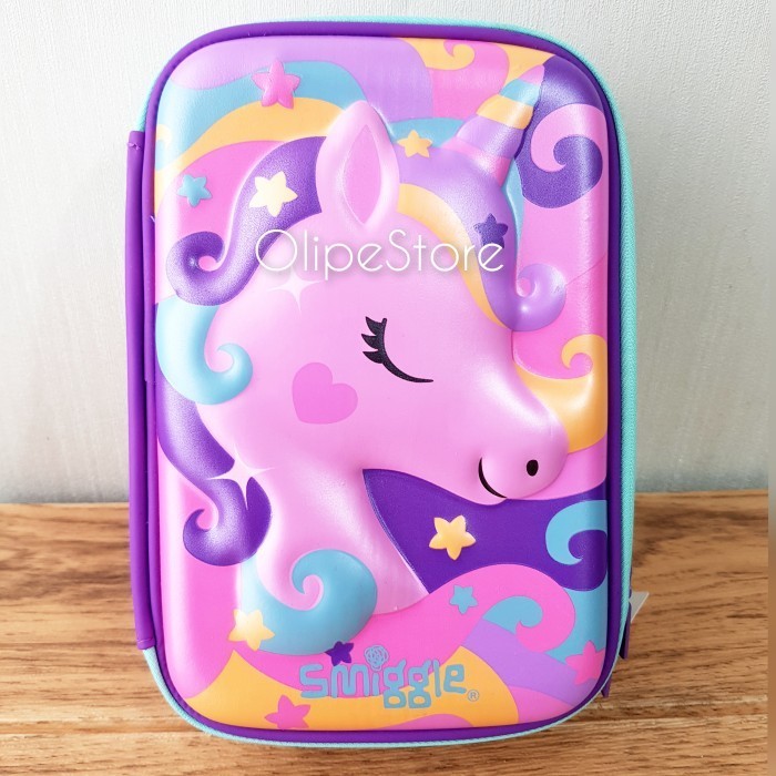 Jual Smiggle - Fab Triple Up Hardtop Pencil Case Tempat Pensil (Unicorn ...