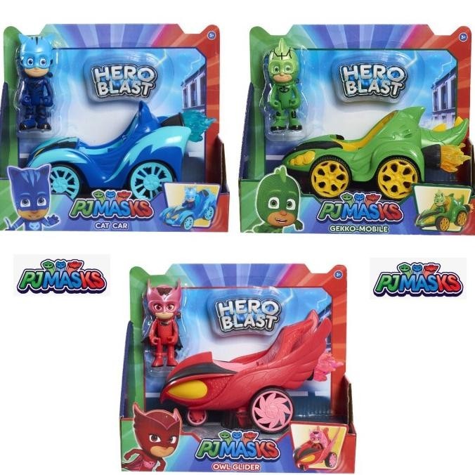 Jual PJ Masks Hero Blast Basic Vehicles with Poseable Figure Catboy Car ...