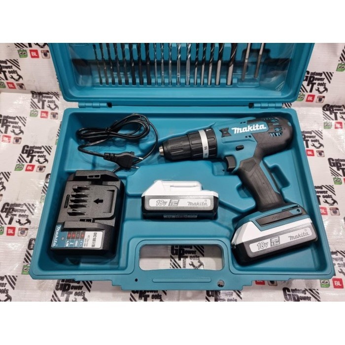 Jual Paket Mata Bor 74pc Mesin Bor Baterai Cordless Drill Makita 18v Hp488d Shopee Indonesia 6715