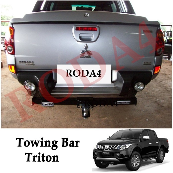 Jual Towing Bar Besi Bumper Belakang Arb Triton Panjang Setengah