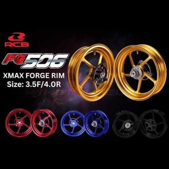 Jual VELG RCB RACING BOY FG 506 FORGED RIMS YAMAHA XMAX | Shopee Indonesia