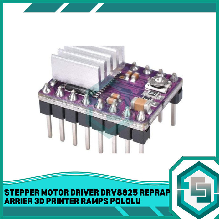 Jual STEPPER MOTOR DRIVER DRV8825 REPRAP ARRIER 3D PRINTER RAMPS POLOLU ...