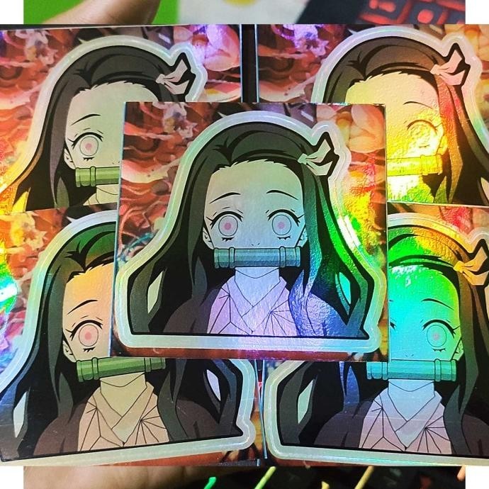 Jual STICKER STIKER HOLOGRAM ANIME -KIMETSU NO YAIBA NEZUKO - STIKER ...