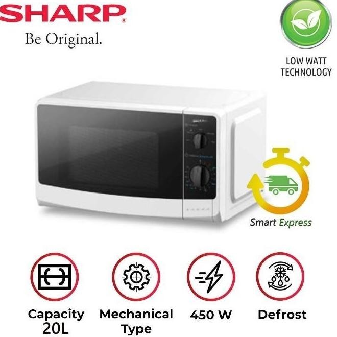 Jual SHARP R21DO S IN Microwave Oven Low Watt ( Silver Hitam) Shopee