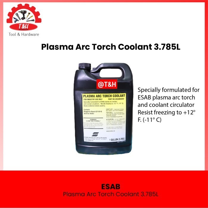 Jual Torch Coolant For Plasma Cutting / Plasma Arc Torch Coolant / Esab