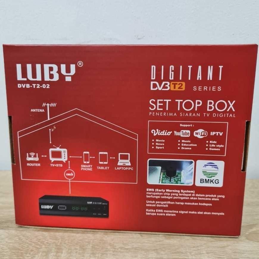 Jual New Set Top Box Tv Analog Ke Digital Luby Reciever Dvb T Siaran Stb J Shopee