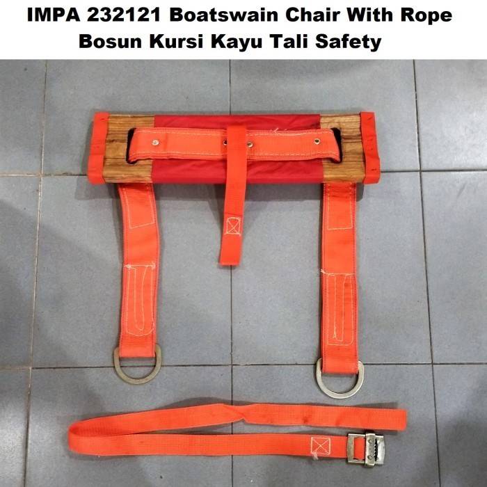 Jual IMPA 232121 Boatswain Chair With Rope Bosun Kursi Kayu Tali Safety