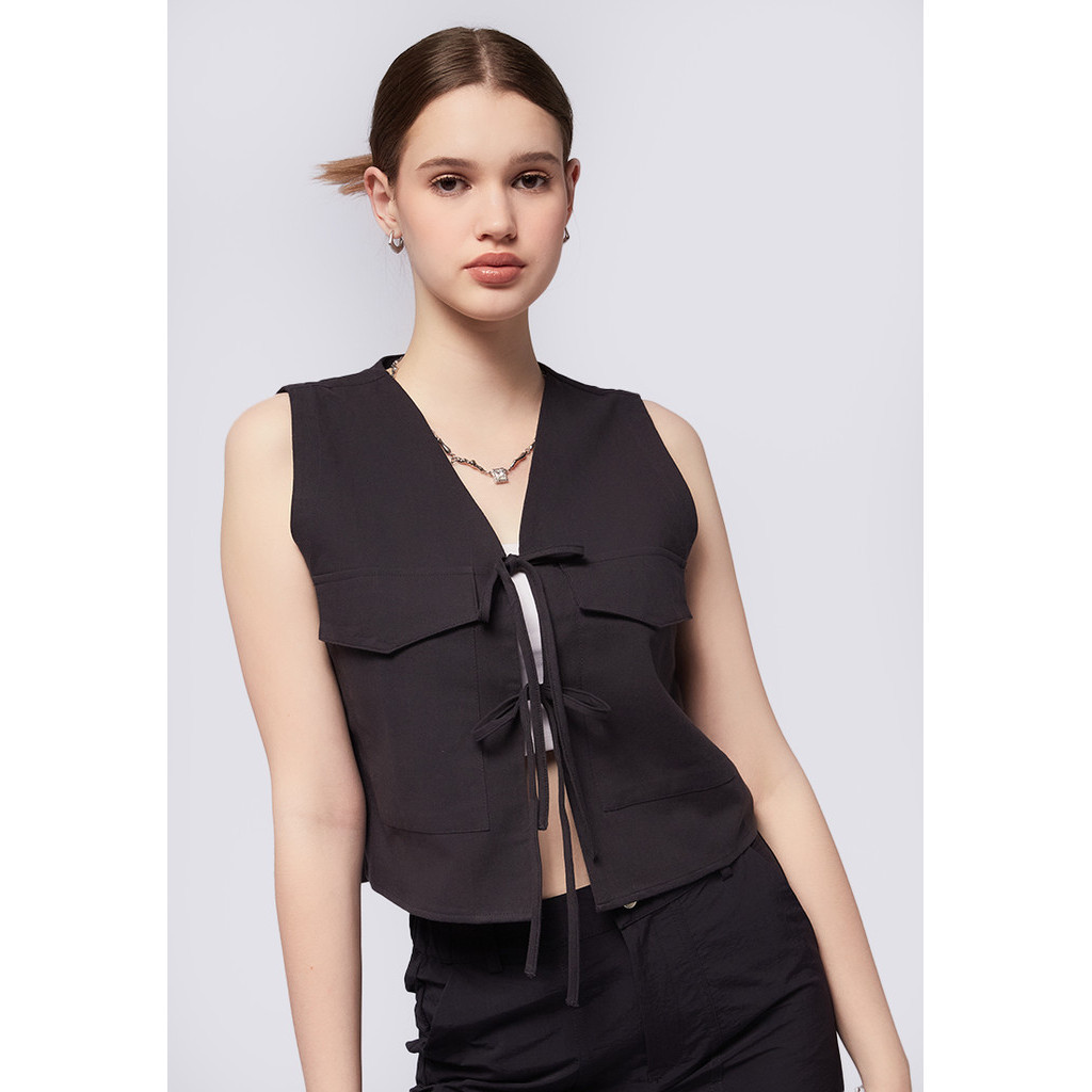 Tied Sleeveless Top main image 1