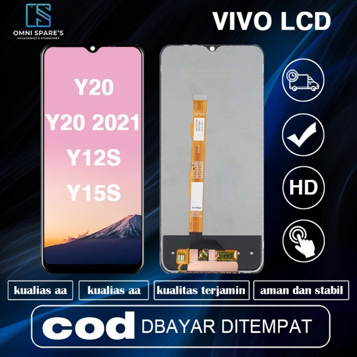 Jual New Ori Lcd + Touchscreen Vivo Y20 (2027)/Y20 2021 / Y12S / Y15S ...