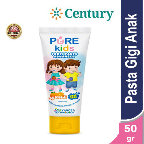 Jual PURE KIDS TOOTHPASTE ADVANCED ORANGE 50GR / PERAWATAN GIGI DAN ...