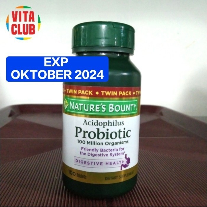 Jual Nature'S Bounty Acidophilus Probiotic 100 Million Organisms 100