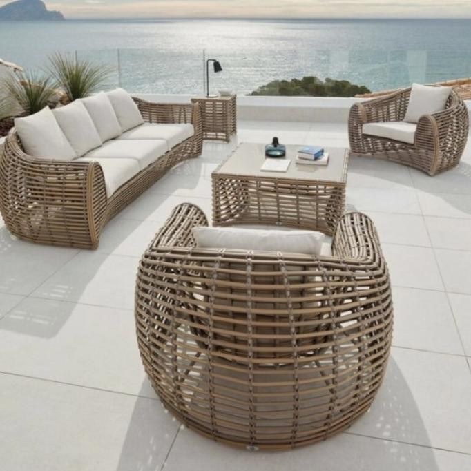Jual Set Sofa Outdoor Rotan Sintetis,Set Sofa Outdoor Rotan Sintetetis ...