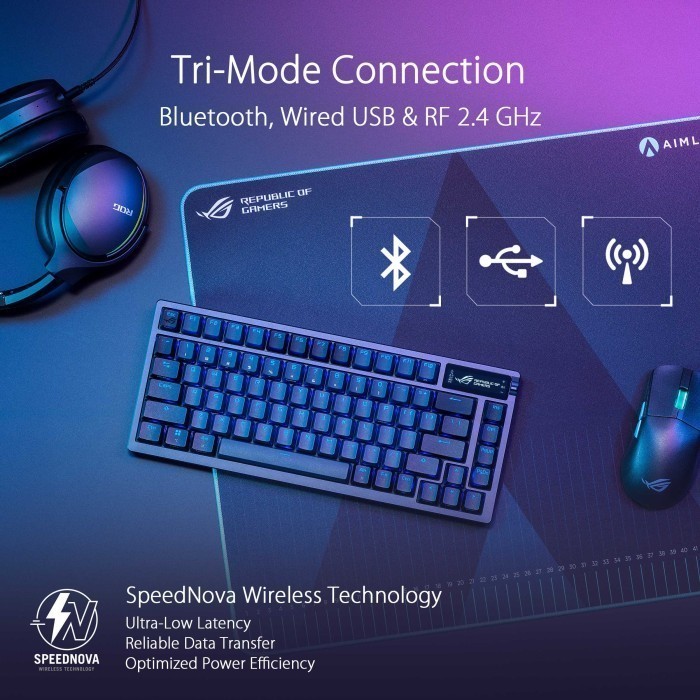 Jual Asus Rog Azoth 75 Wireless Diy Custom Gaming Keyboard | Shopee ...