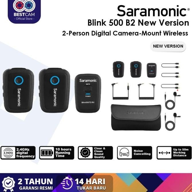 Jual Saramonic Blink 500 B2 New Version Wireless Microphone Mic