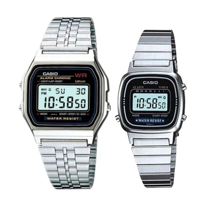 Jual Jam Couple Original Jam Tangan Casio A159-Wa-N1Df La670-Wa-1D ...