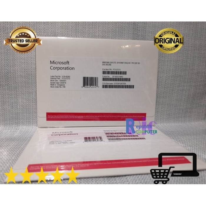 Jual Winddows server 2019 datacenter 24 core lengkap pack | Shopee ...