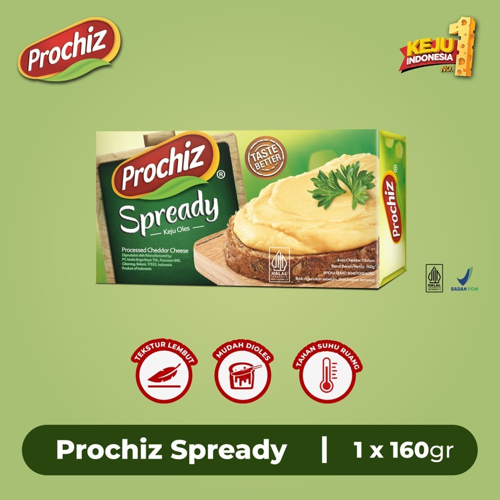 Jual Keju PROCHIZ Spready 160 Gr | Shopee Indonesia