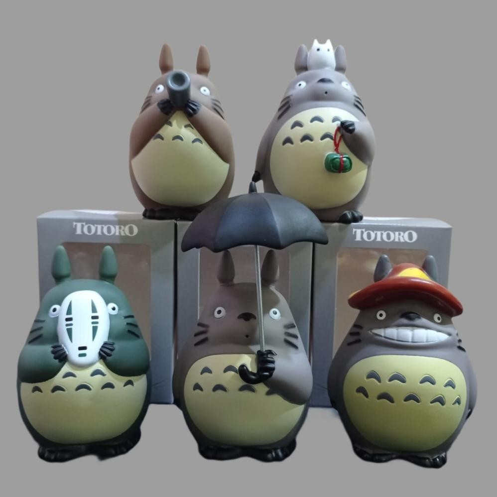 Jual VIRAL My Neighbor TOTORO Bawa Payung Figure Topper Cake We69 ...