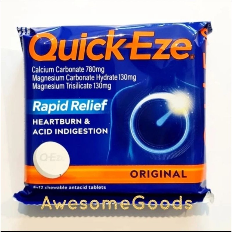 Jual Quick Eze Original Tablets Multi Pack 5 x 12 Tablets Shopee Indonesia